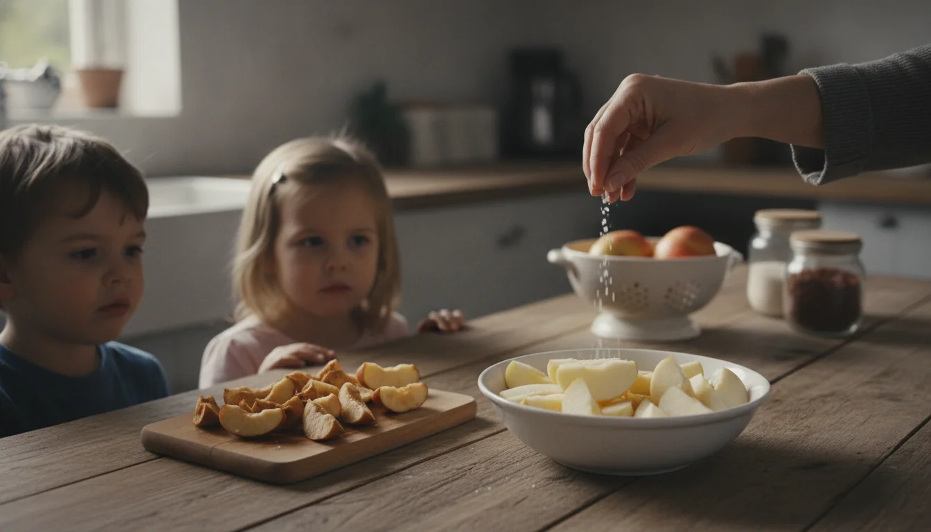 Pourquoi le sel empêche les pommes coupées de brunir pendant quatre heures