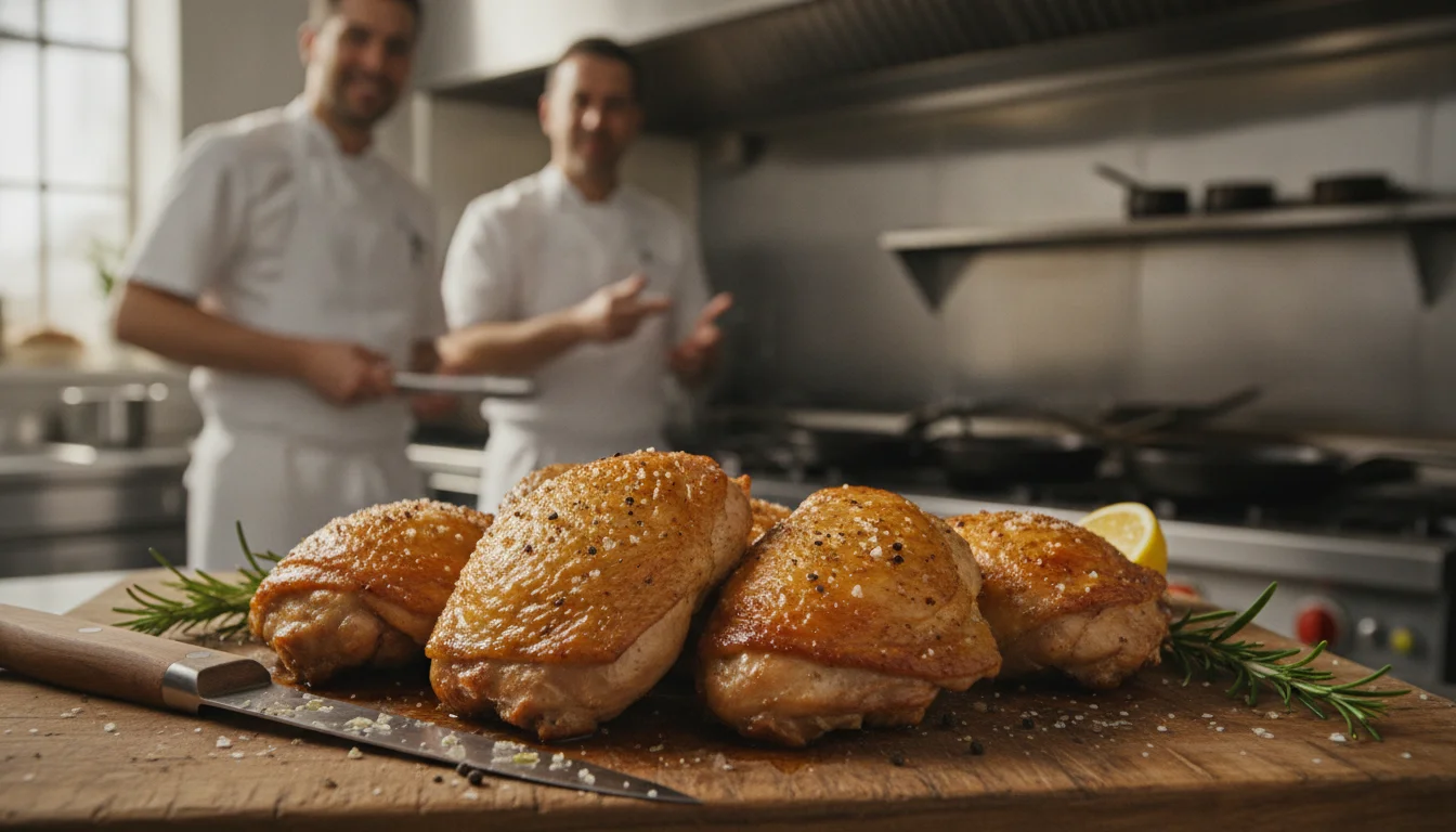 Le secret des chefs pour des cuisses de poulet croustillantes