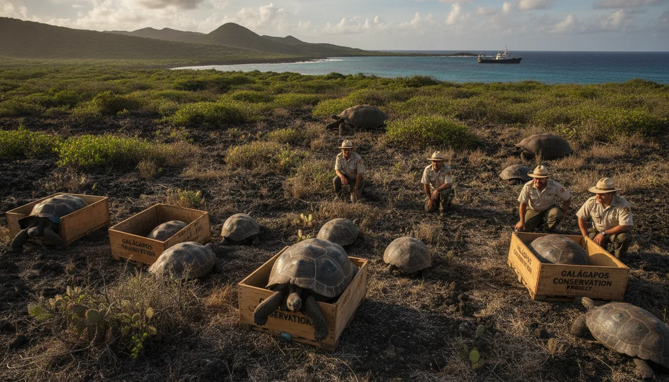 Après 180 ans d’absence, les tortues géantes arpentent de nouveau les Galápagos