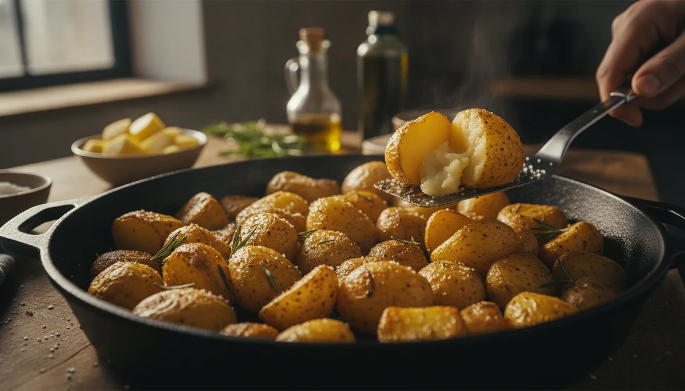 Le secret des chefs cuisiniers : comment rôtir des pommes de terre croustillantes et moelleuses à cœur