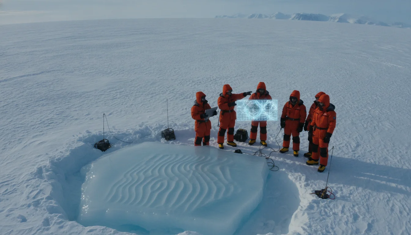 Des sillons mystérieux sous la glace antarctique fascinent les chercheurs
