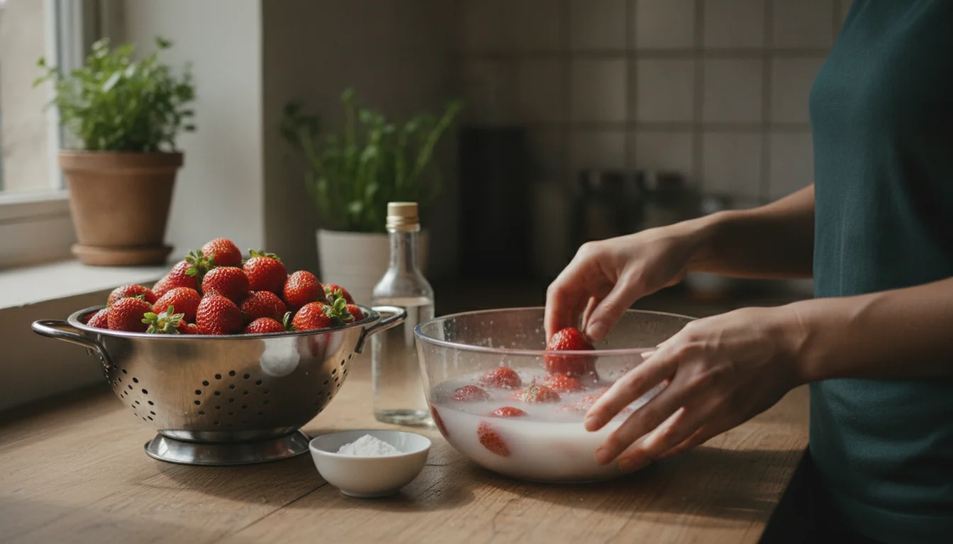 Pourquoi rincer les fraises ne suffit pas (et ce qui fonctionne vraiment)