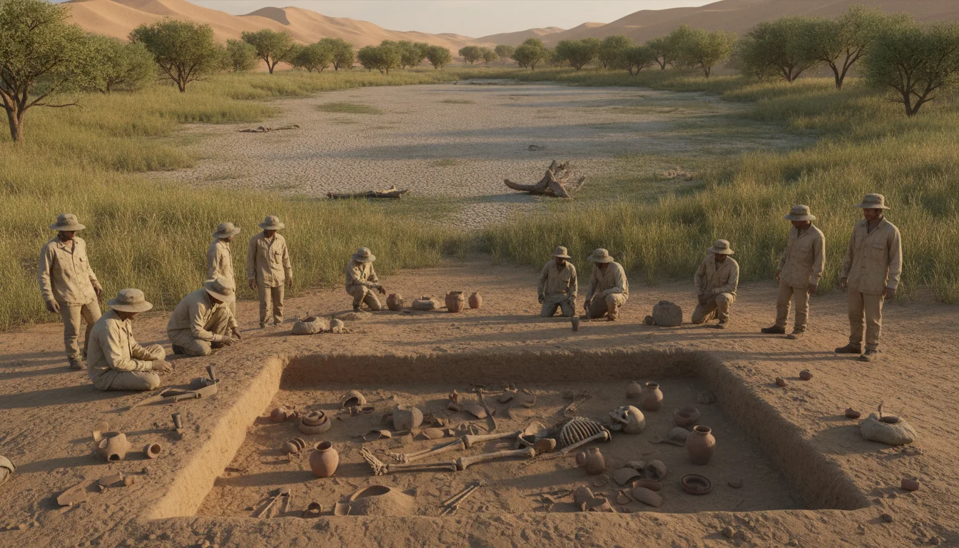 Un cimetière saharien caché révèle une oasis verte jadis pleine de vie