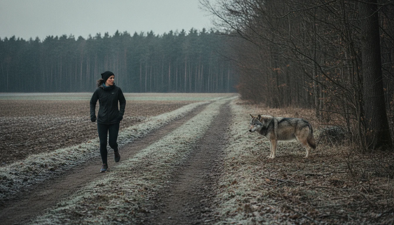 Un prétendu chien effraie une coureuse en forêt : c’était un loup