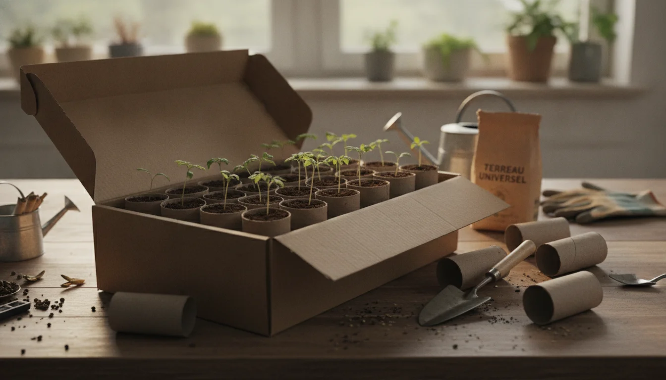 L&rsquo;astuce du rouleau de papier toilette : Cultiver des plants de tomates gratuitement