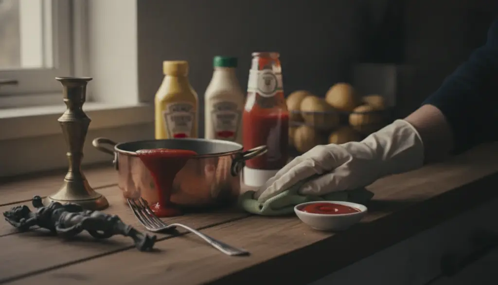Fini de frotter le métal : l’astuce du ketchup fait des miracles