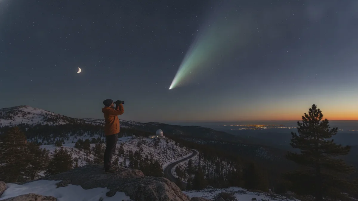 Une fascinante comète s&rsquo;approche de la Terre, voici comment l&rsquo;observer dans le ciel