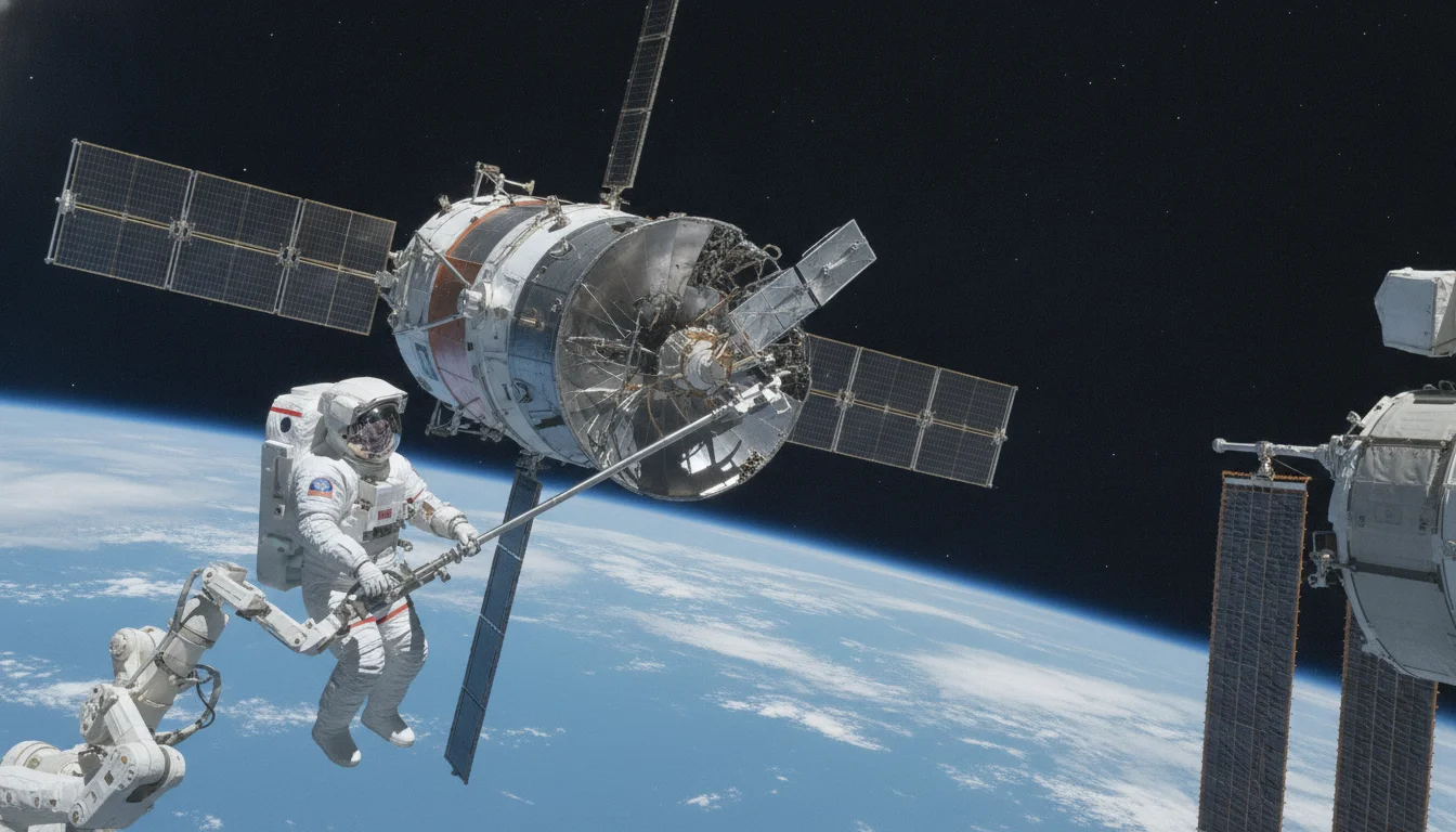Vaisseau russe vers l’ISS privé d’antenne : intervention surprise en orbite