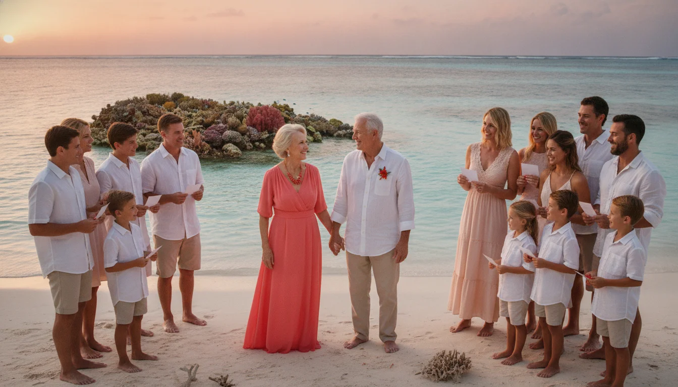 35 ans de mariage : rédiger des vœux uniques pour les noces de corail