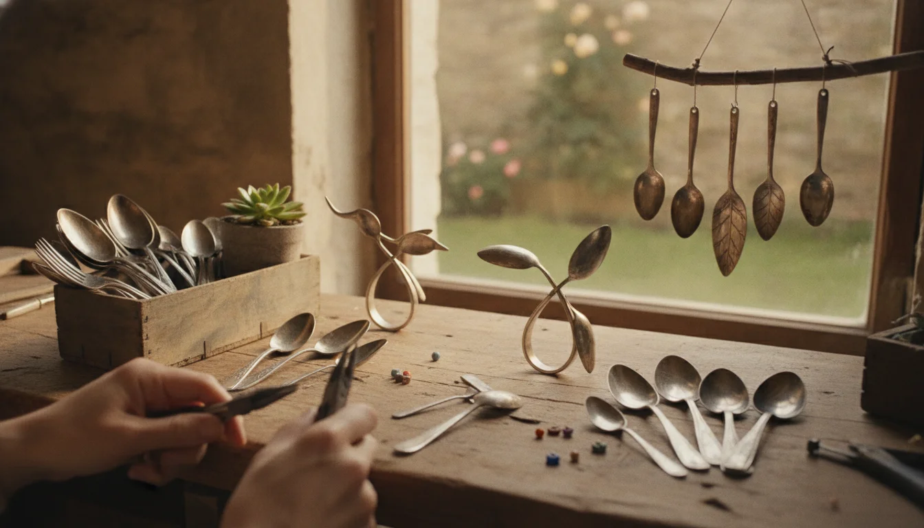 Transformez de vieilles cuillères de brocante en objets déco uniques à petit prix