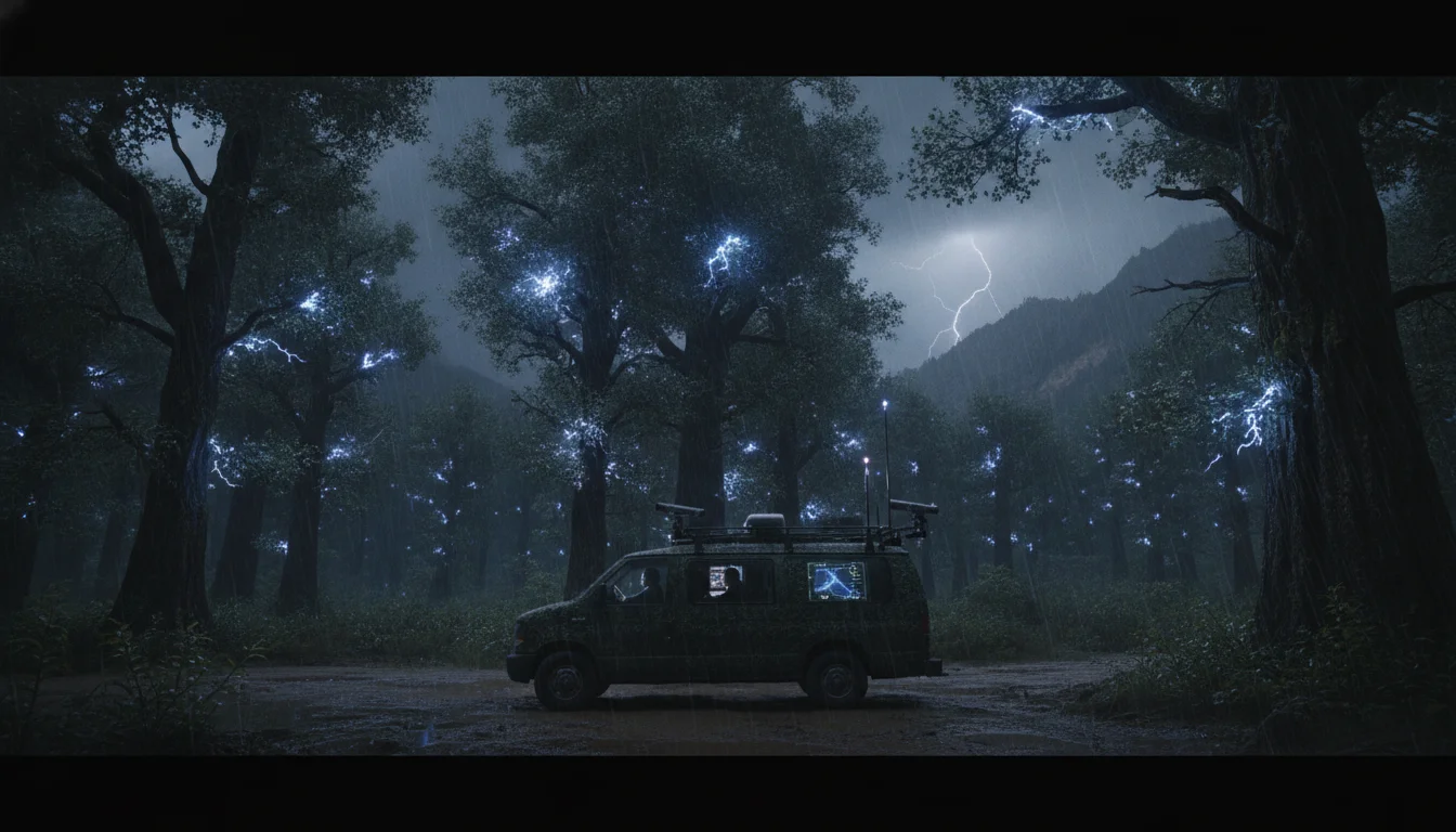 Des chercheurs filment un jeu de lumière secret dans les arbres en plein orage