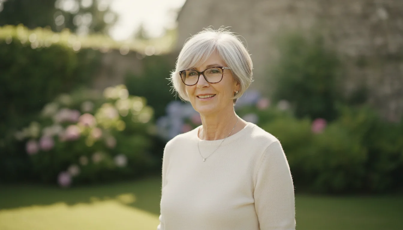 Après 70 ans : cette coupe courte flatte presque toutes les femmes à lunettes
