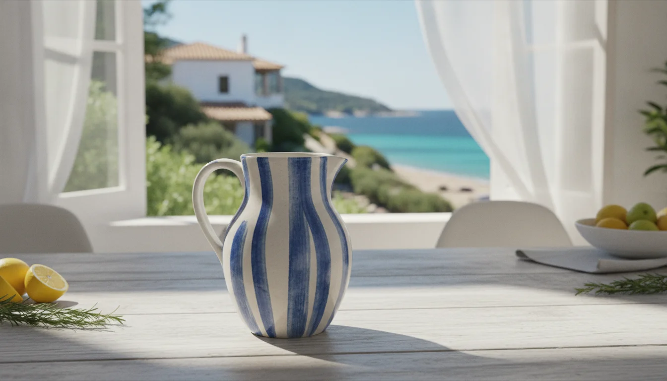 Renouveau printanier : Ce pichet Primark à 8 € semble sortir tout droit d&rsquo;une villa en bord de mer