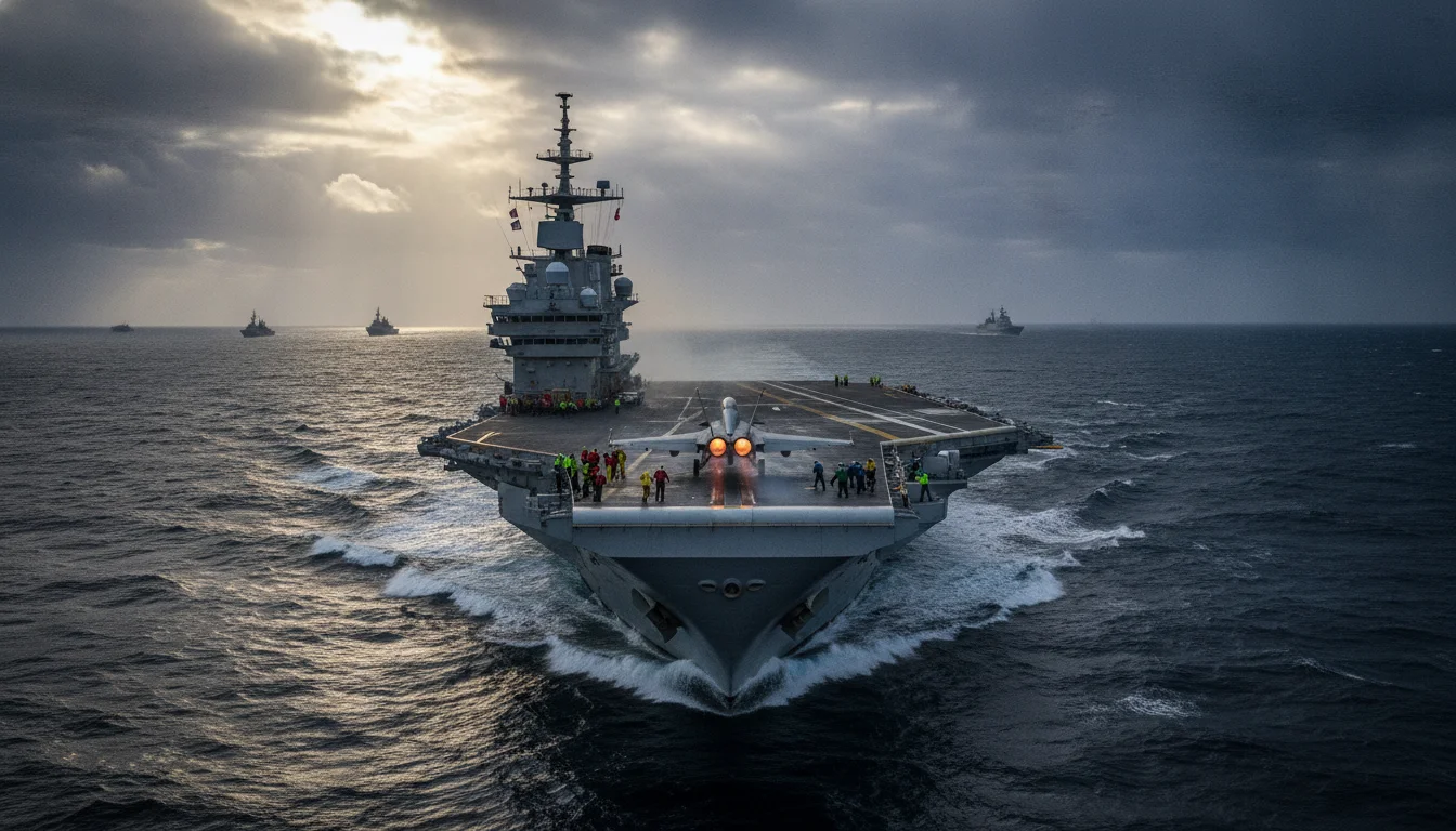 « Totalement inédit » : le porte-avions Charles-de-Gaulle fait cap vers l&rsquo;Atlantique