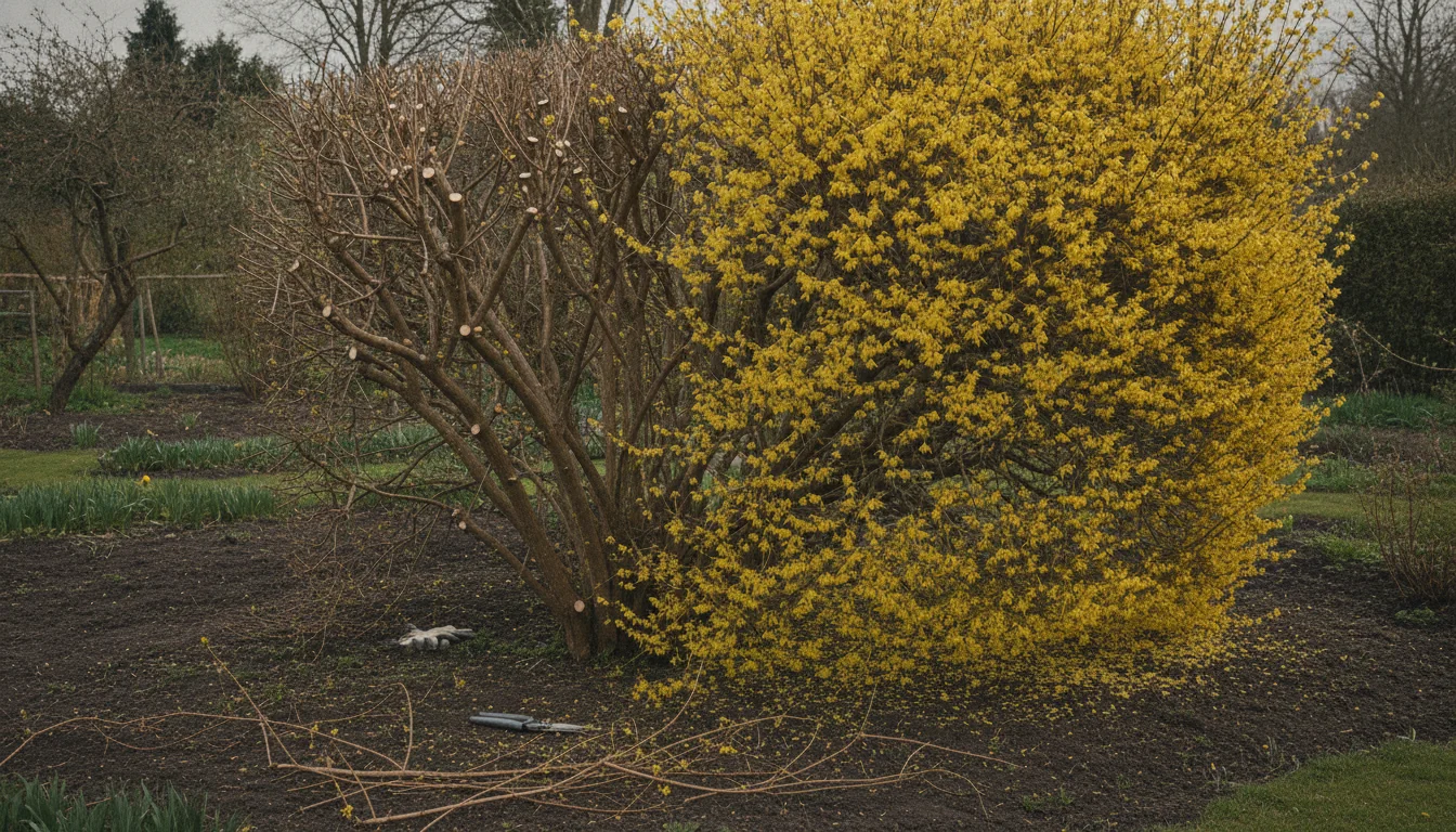 Évitez cette erreur : pourquoi il ne faut jamais tailler le forsythia en mars